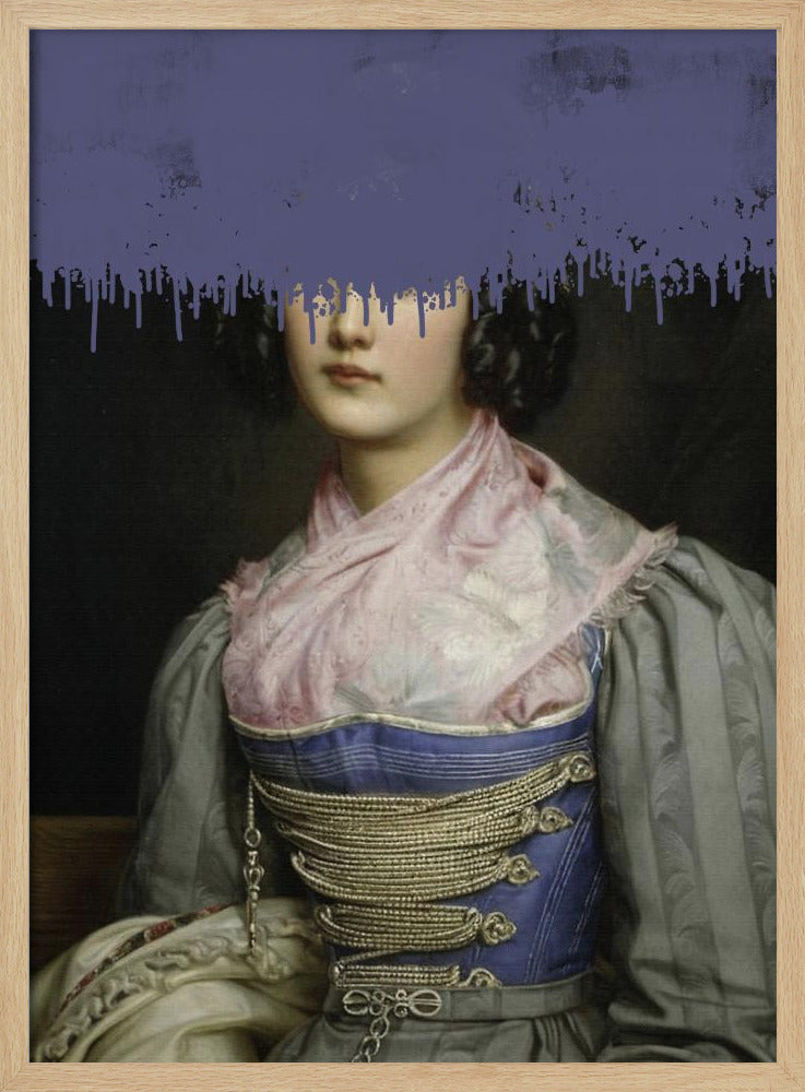 Portret van vintage vrouw collage | Poster