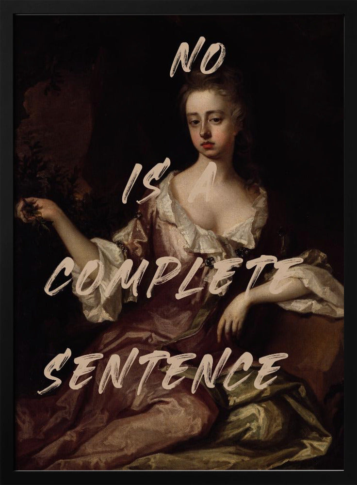 Nee is een complete zin | Poster