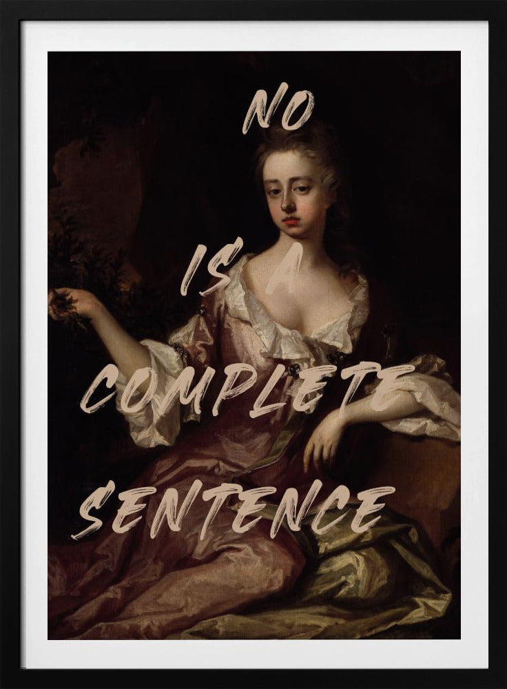 Nee is een complete zin | Poster