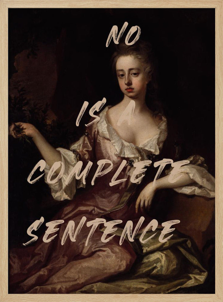 Nee is een complete zin | Poster