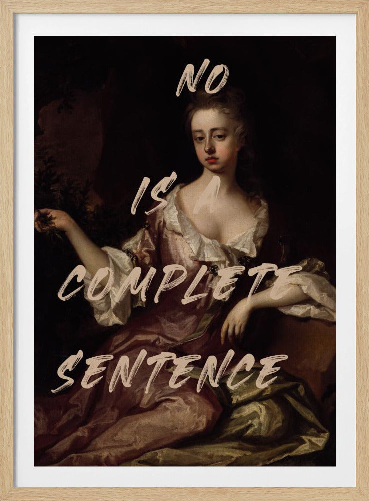 Nee is een complete zin | Poster
