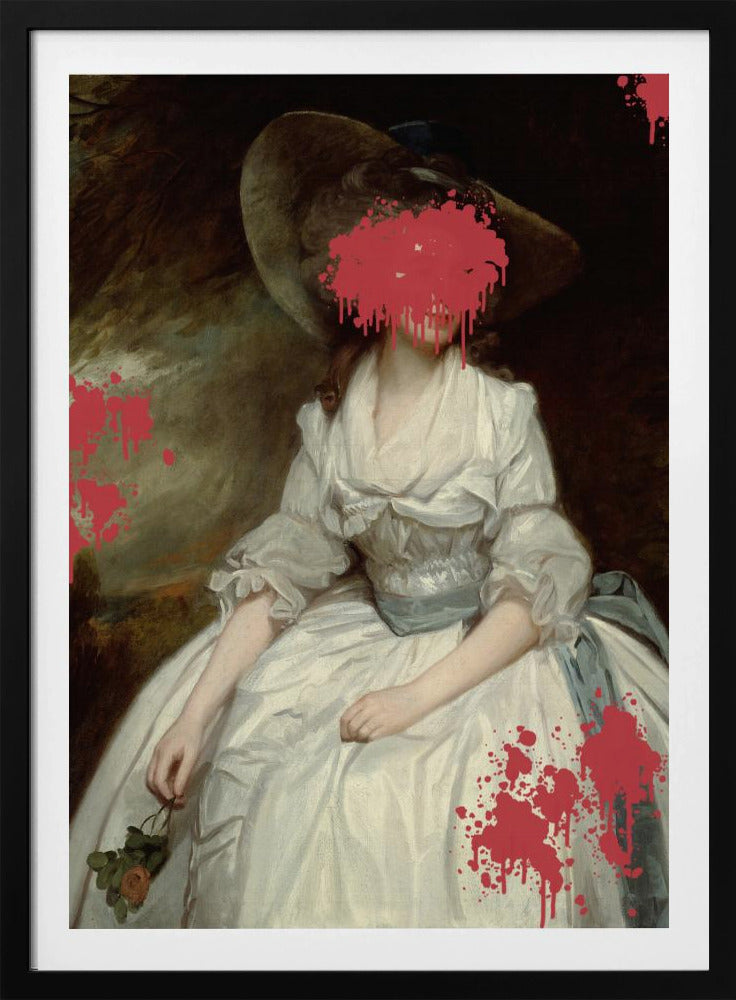 Renaissance Red Splash - Veranderde kunst | Poster