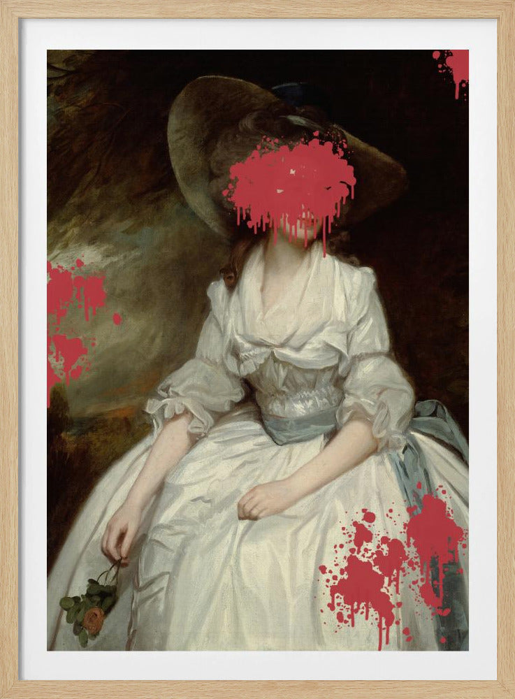 Renaissance Red Splash - Veranderde kunst | Poster