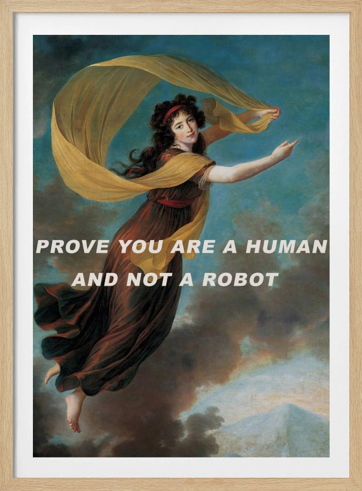 Bewijs dat je een mens bent en geen robot. | Poster