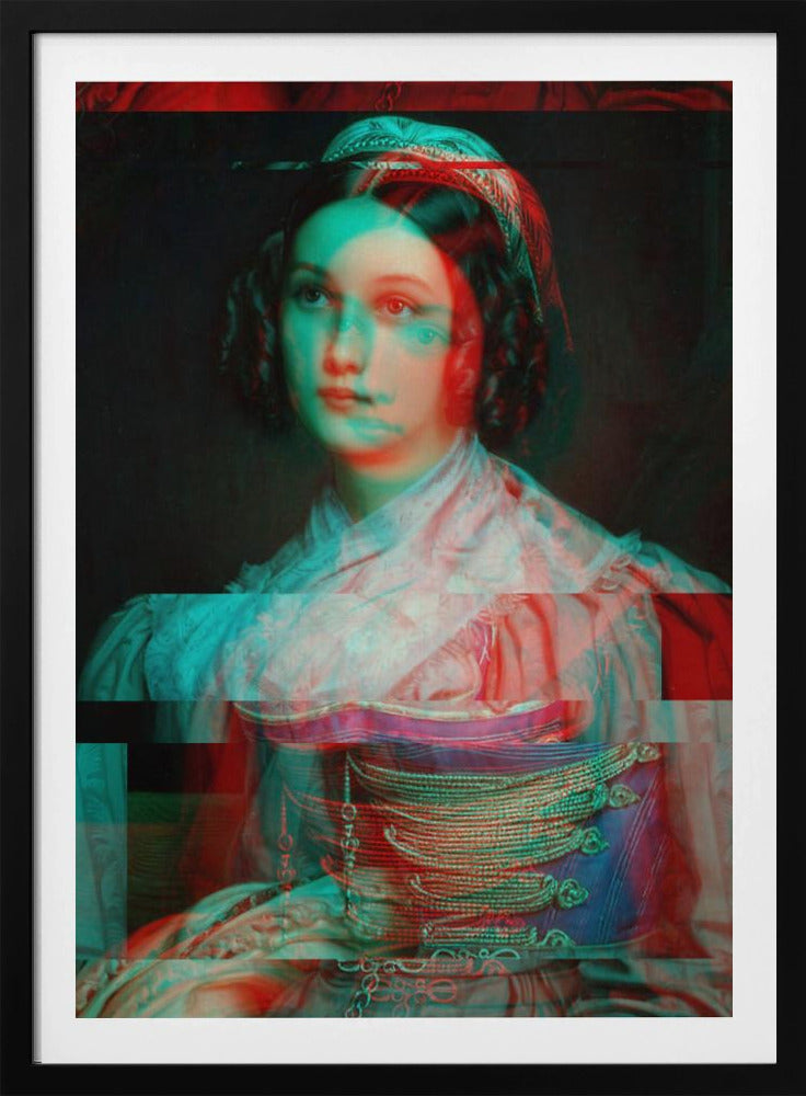 Vervormd portret van vrouw | Poster
