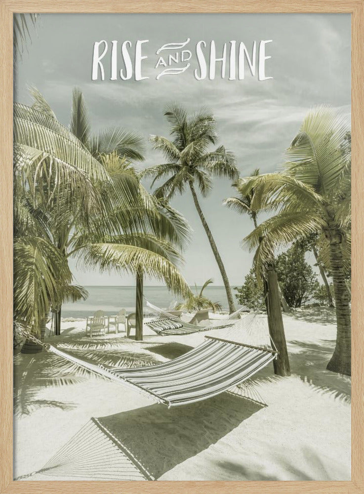 Opstaan en schijnen | Strandgezicht | Poster