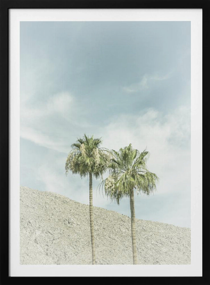 Vintage palmbomen in de woestijn | Poster