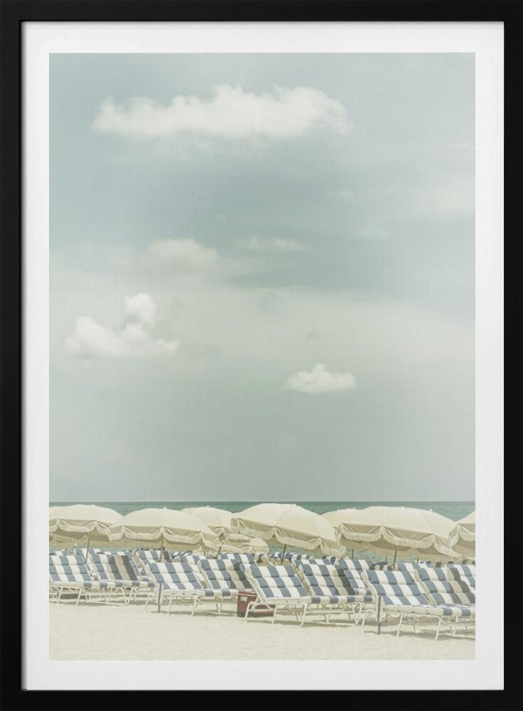 Vintage strandtafereel | Poster