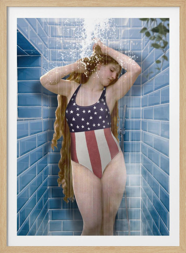 Schoonheid onder de douche | Poster