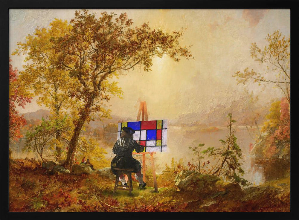 Kubistisch landschap | Poster