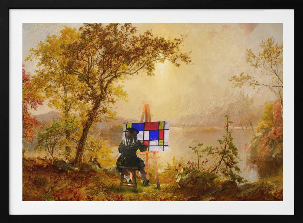 Kubistisch landschap | Poster