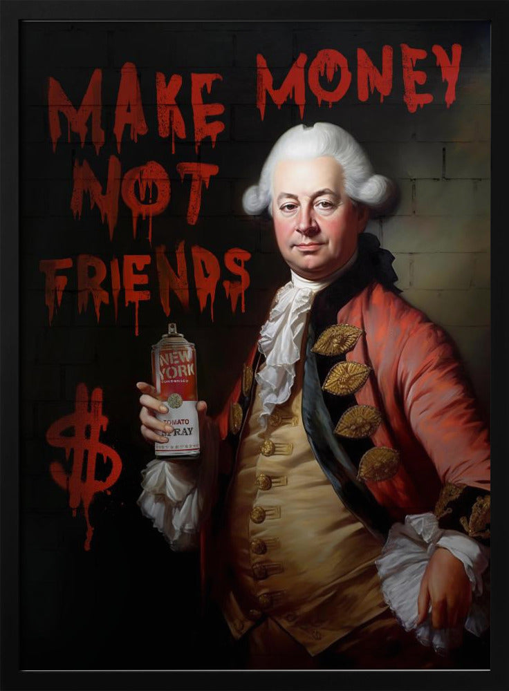 Verdien geld, geen vrienden | Poster