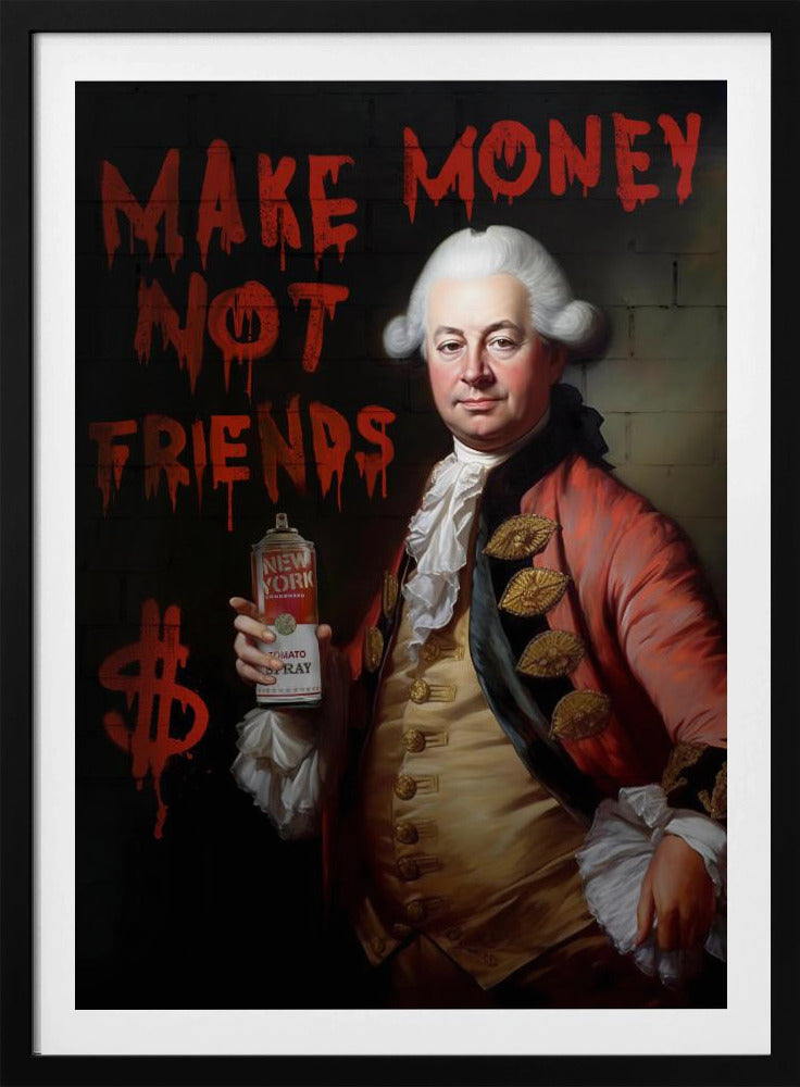 Verdien geld, geen vrienden | Poster