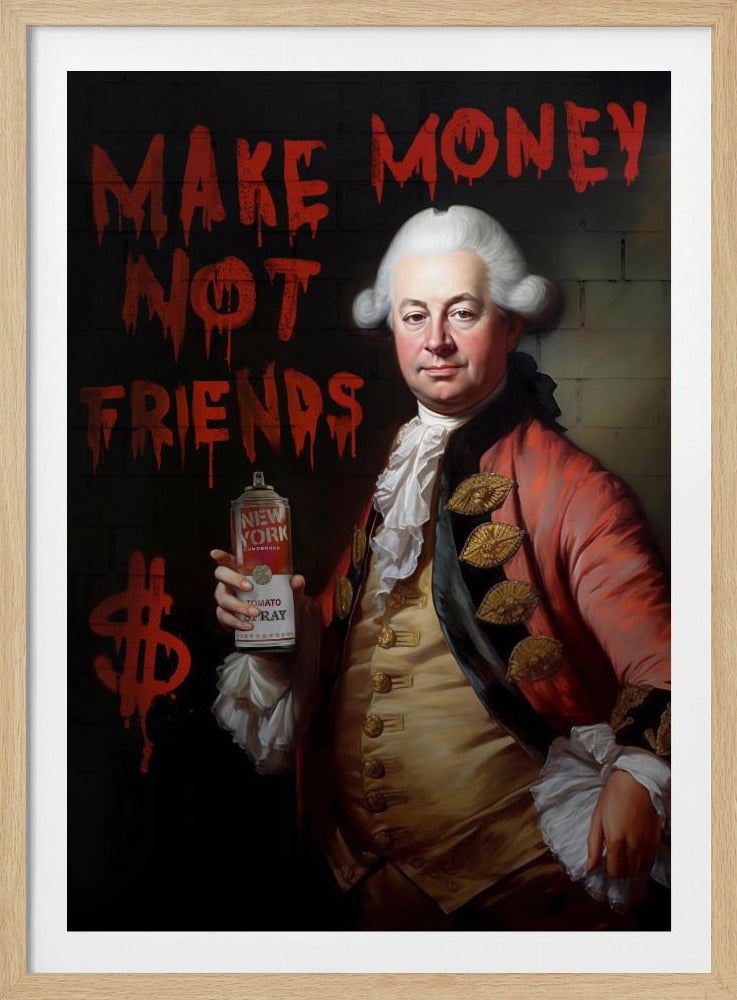 Verdien geld, geen vrienden | Poster