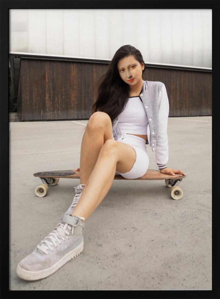 Schaatser Monalisa | Poster