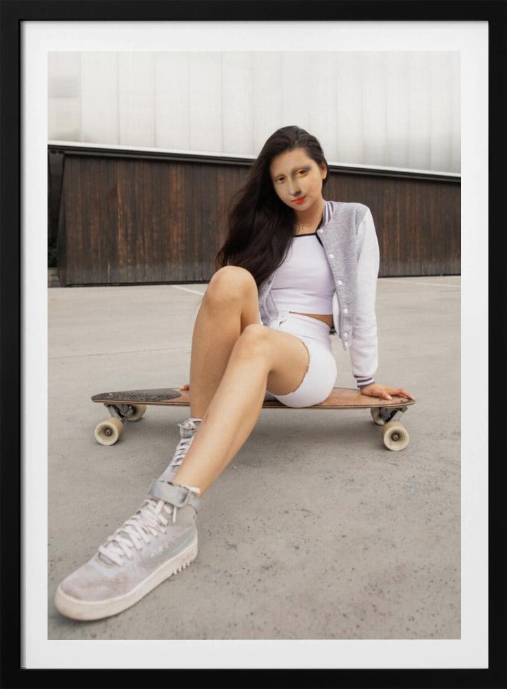 Schaatser Monalisa | Poster