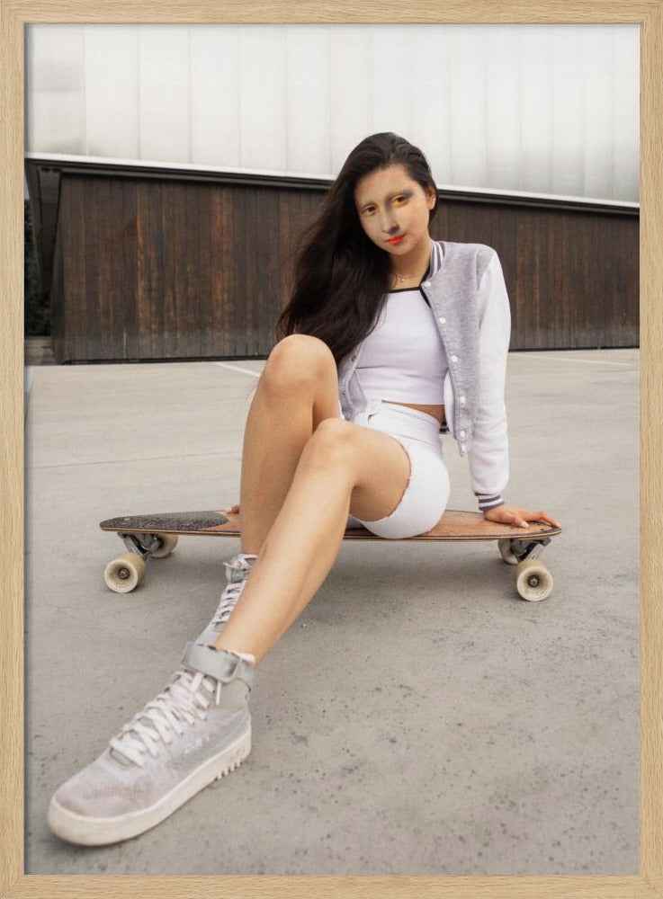 Schaatser Monalisa | Poster