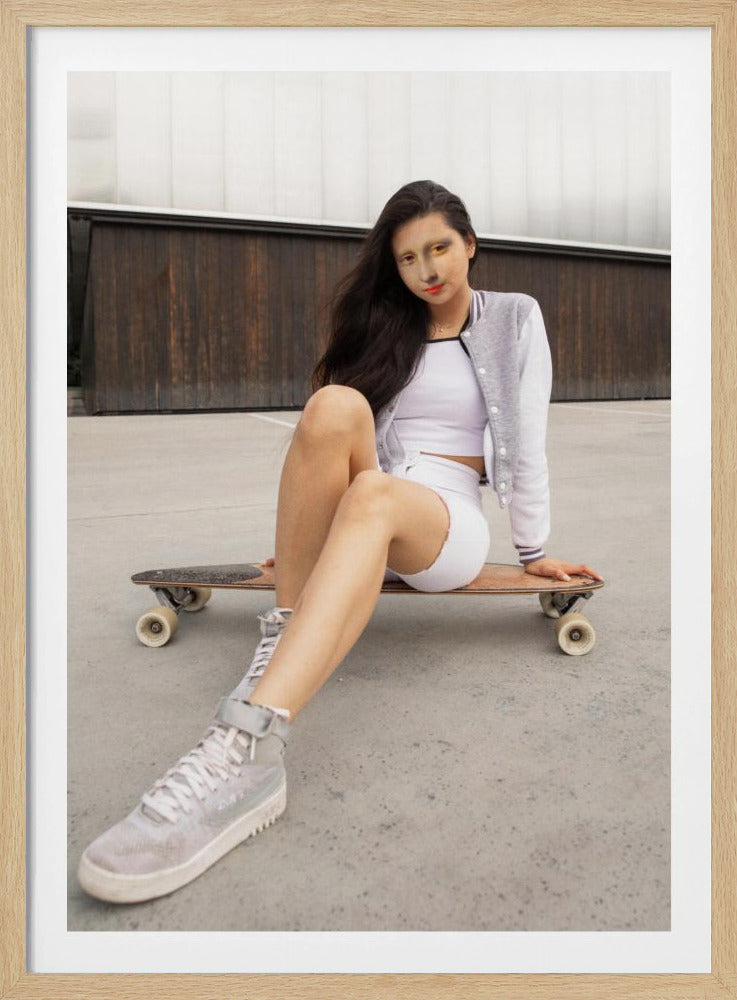 Schaatser Monalisa | Poster