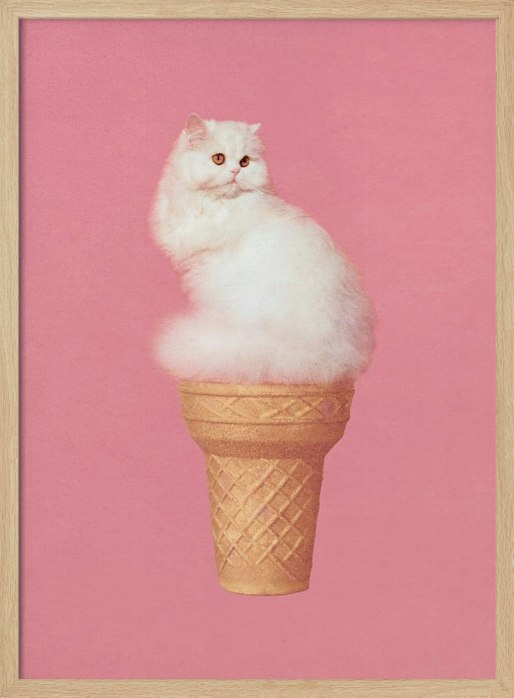 Kattenijsje - Roze | Poster