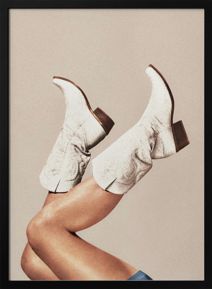 Deze laarzen - Neutraal / Beige | Poster