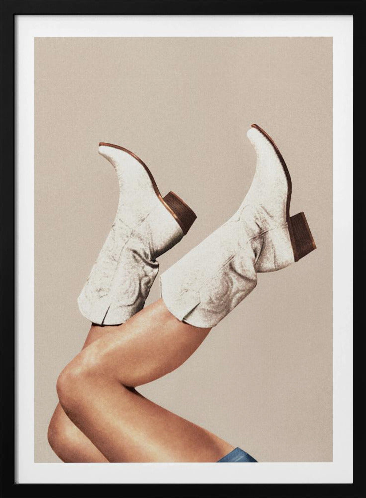 Deze laarzen - Neutraal / Beige | Poster