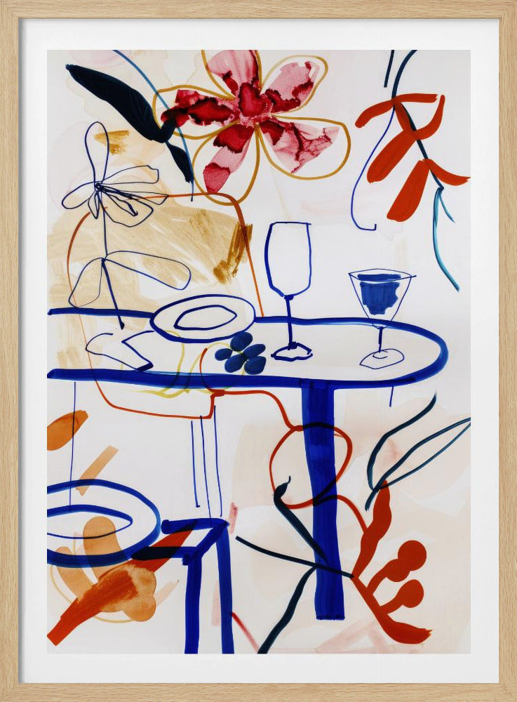Levendige tafelscène | Poster