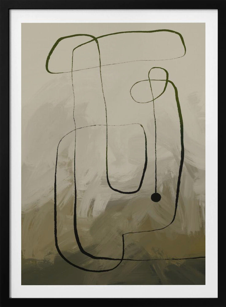 Vloeiende curven | Poster