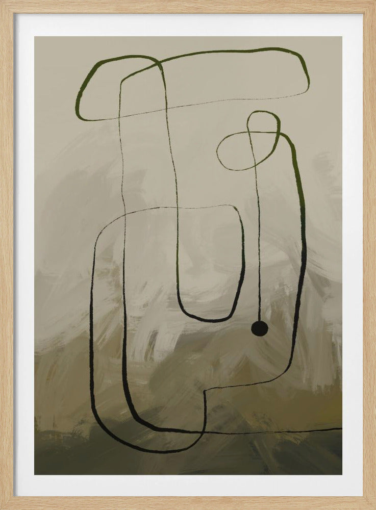 Vloeiende curven | Poster