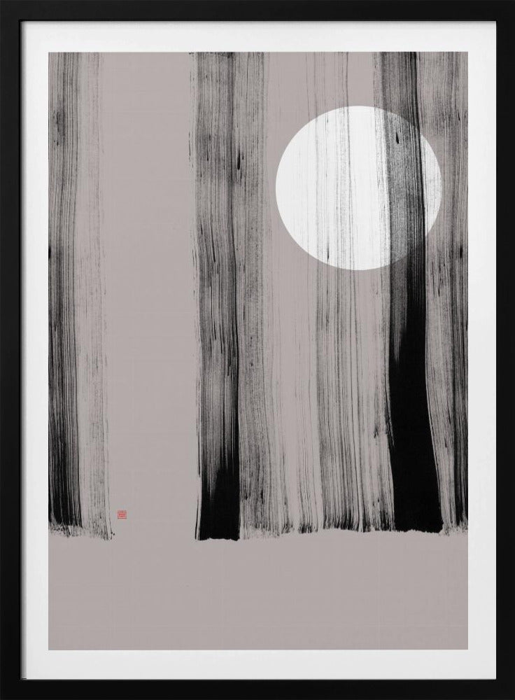 Verborgen Maan Nr. 1 | Achter de Bomen | Poster