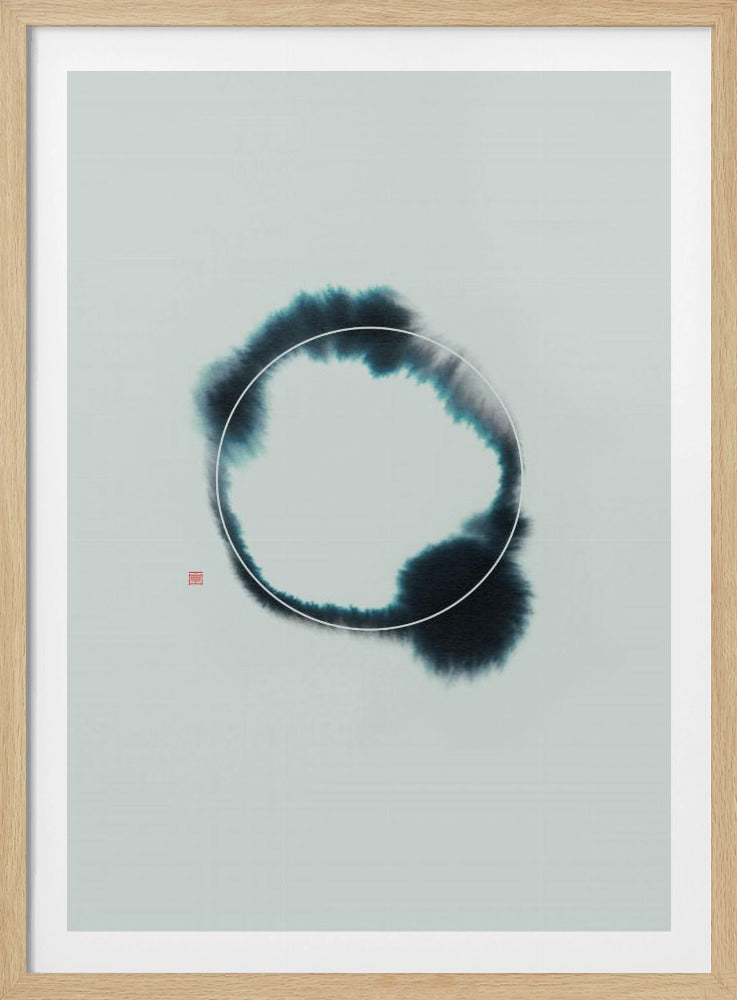 Cirkel nr. 2 | Blauw | Poster