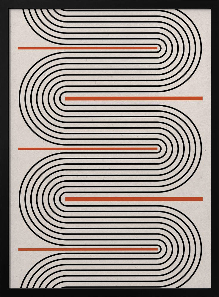 Curved Rhythm Lines | Poster