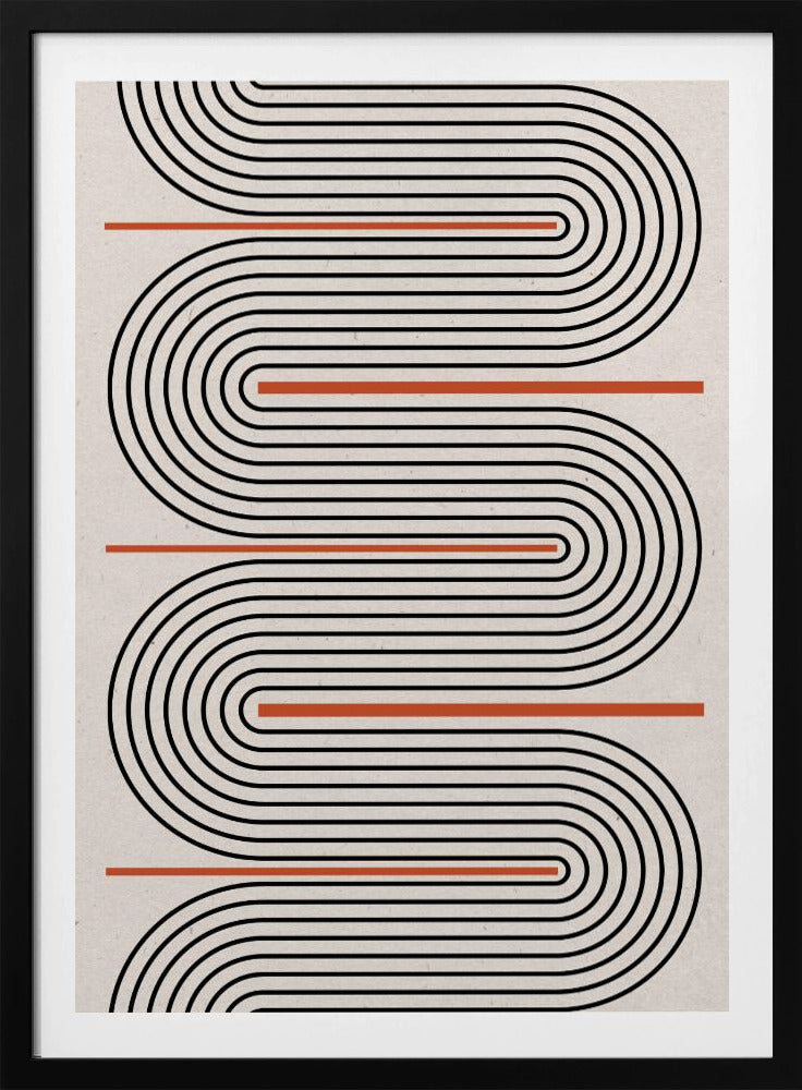 Curved Rhythm Lines | Poster