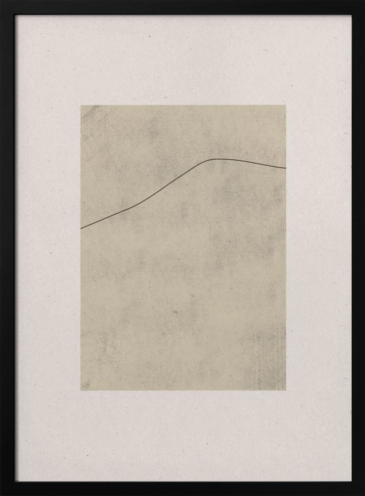 Line on Whispered Beige | Poster