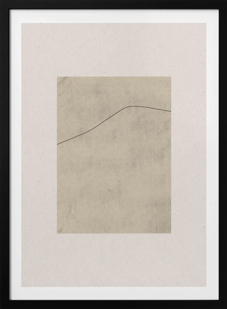 Line on Whispered Beige | Poster