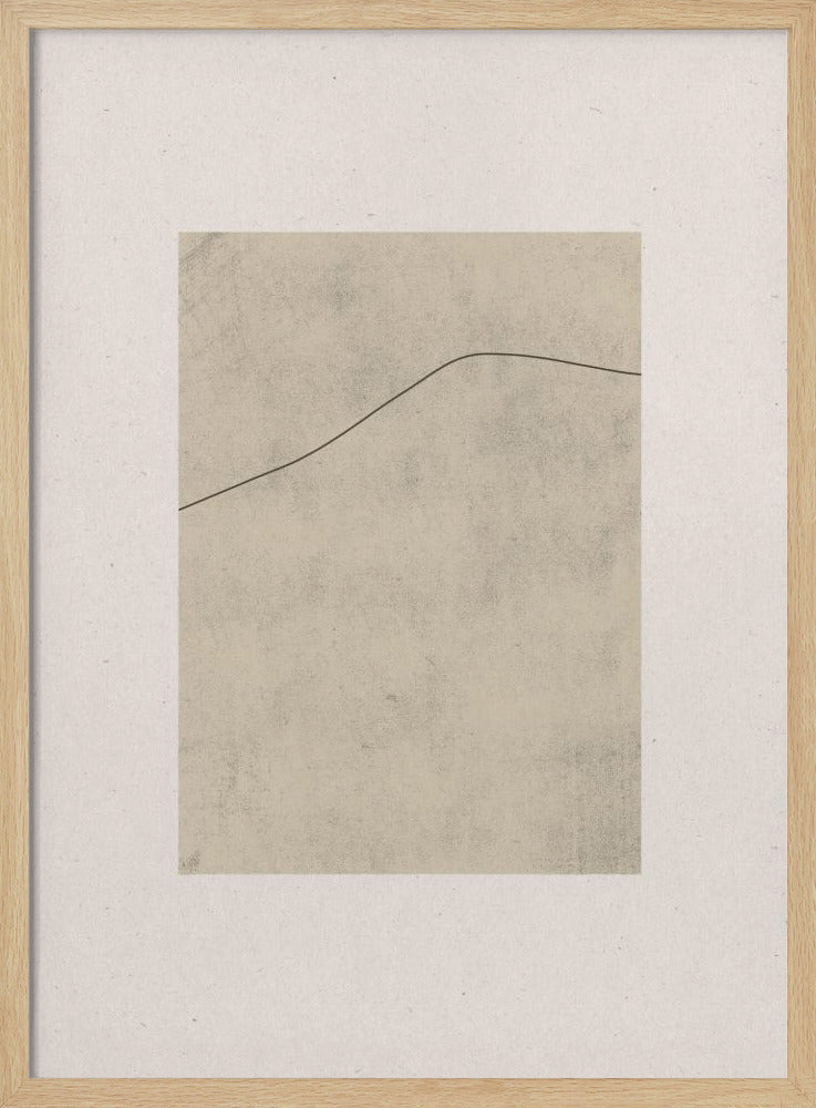 Line on Whispered Beige | Poster