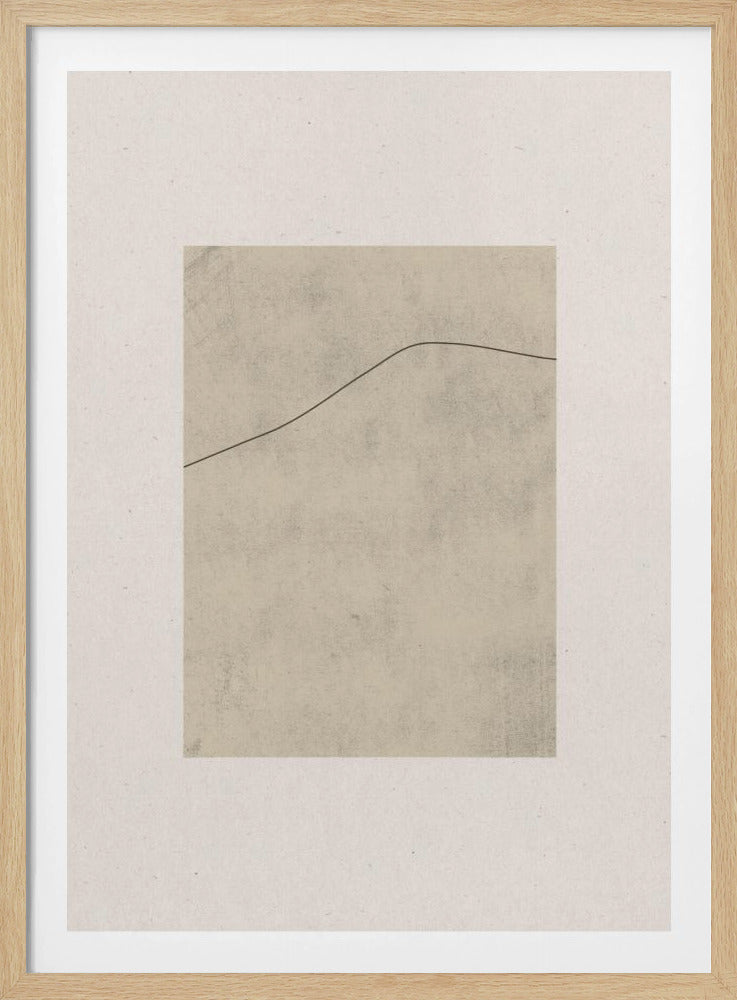 Line on Whispered Beige | Poster