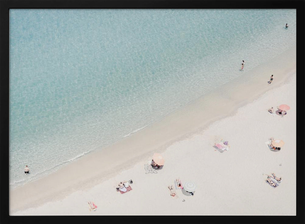 Luchtfoto van het strand | Poster