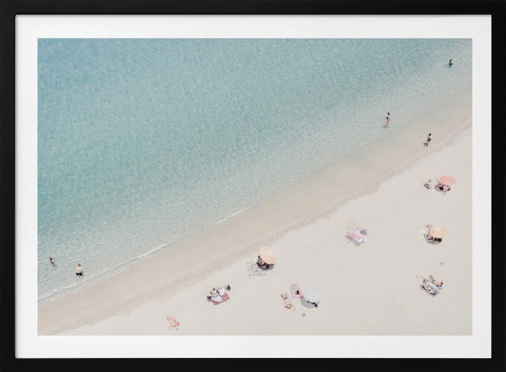 Luchtfoto van het strand | Poster