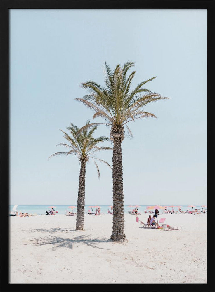 Palmboom op het strand | Poster