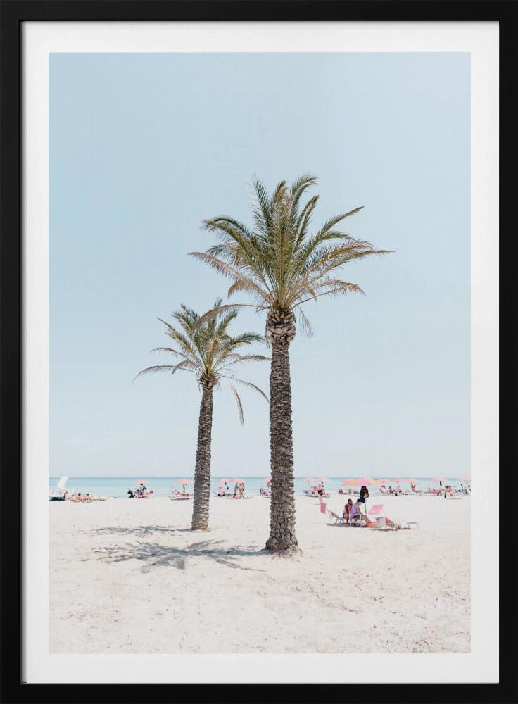 Palmboom op het strand | Poster