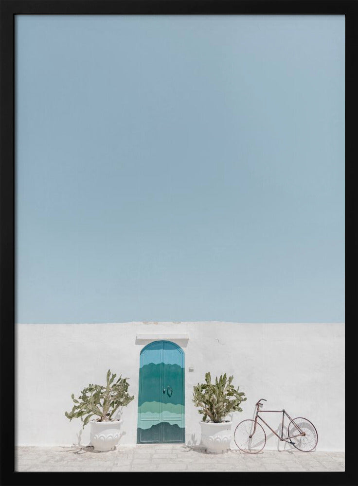 Ostuni blauwe deur | Poster
