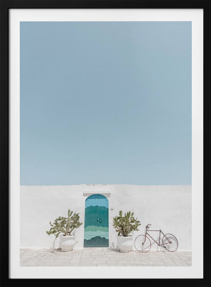 Ostuni blauwe deur | Poster