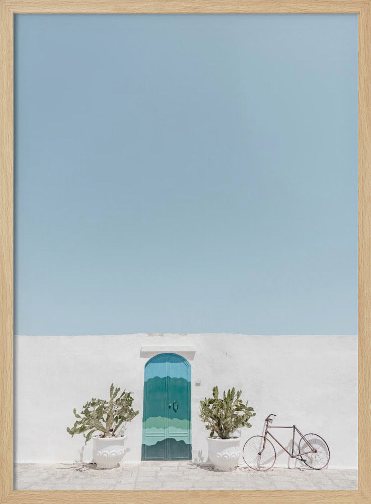 Ostuni blauwe deur | Poster