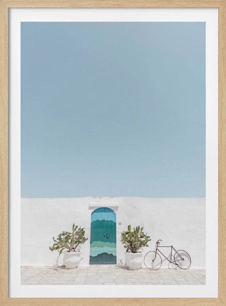 Ostuni blauwe deur | Poster