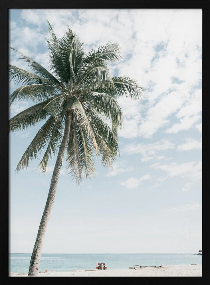 Palmboom op het strand 2 | Poster