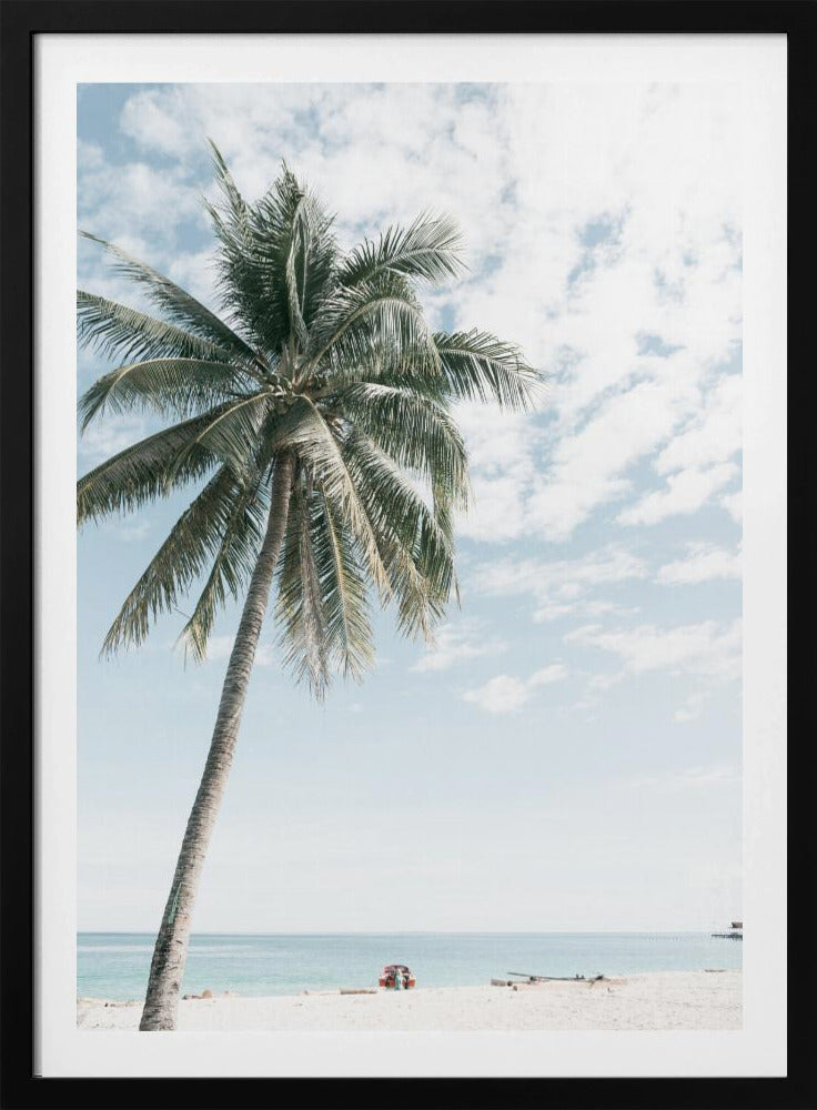 Palmboom op het strand 2 | Poster