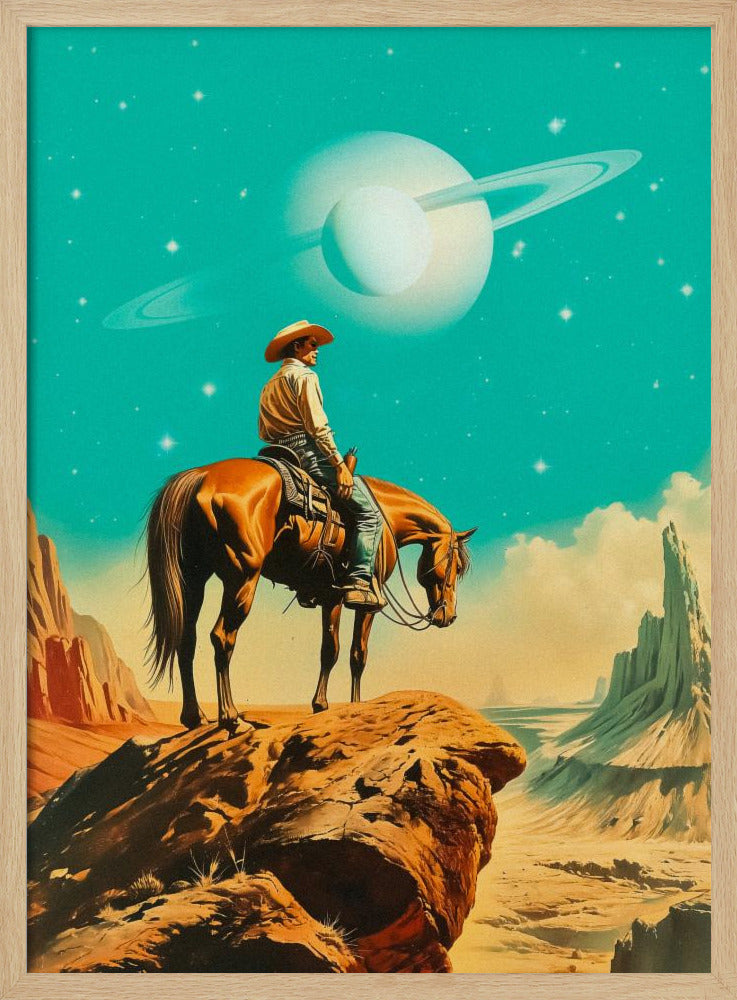 Een westerse astronaut | Poster