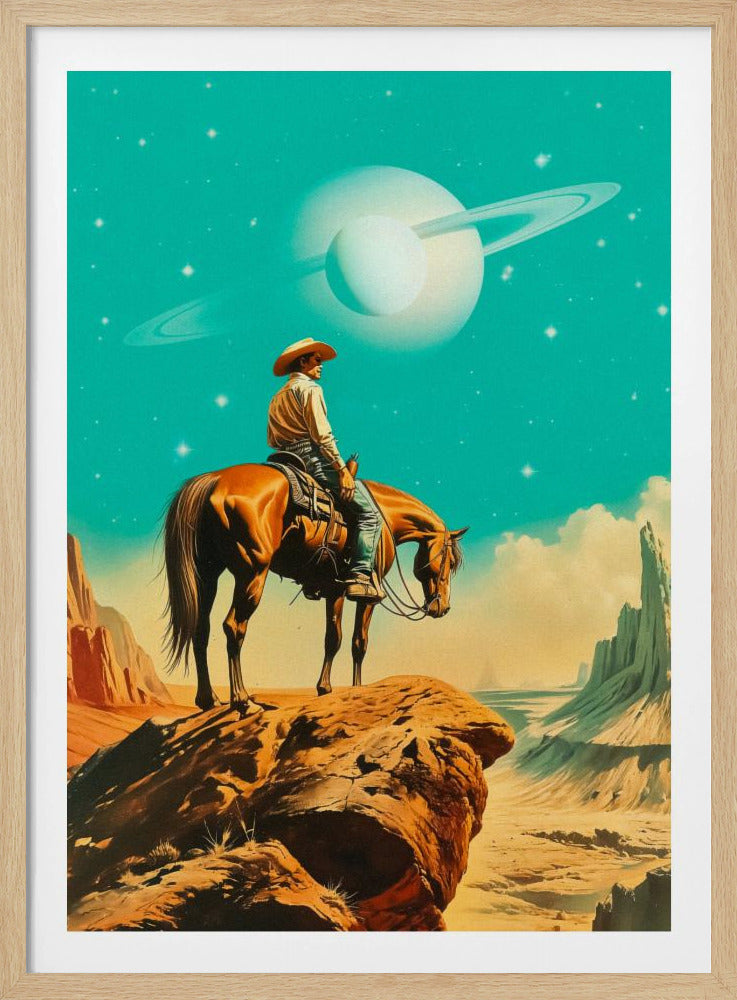 Een westerse astronaut | Poster