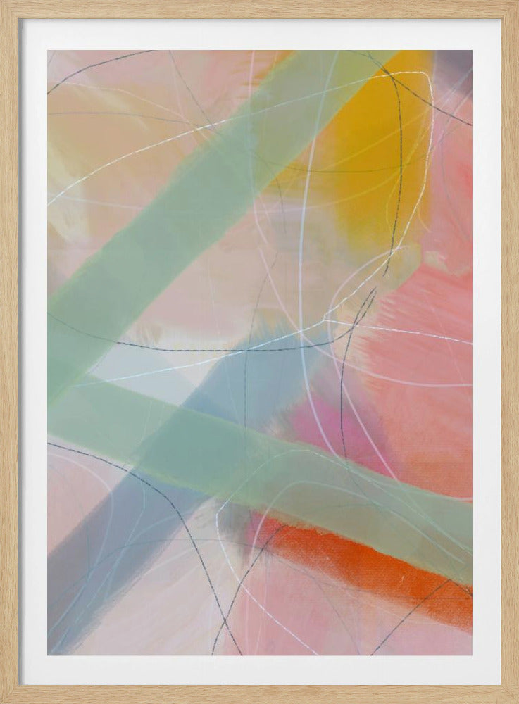 Zachte abstracte vormen 2 | Poster