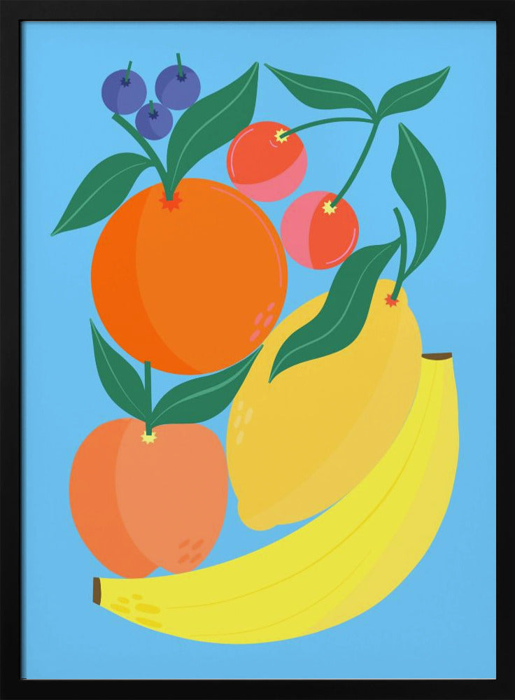 Gestapeld fruit | Poster